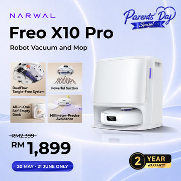 Narwal Freo X10 Pro Robot vacuum cleaner with mop function