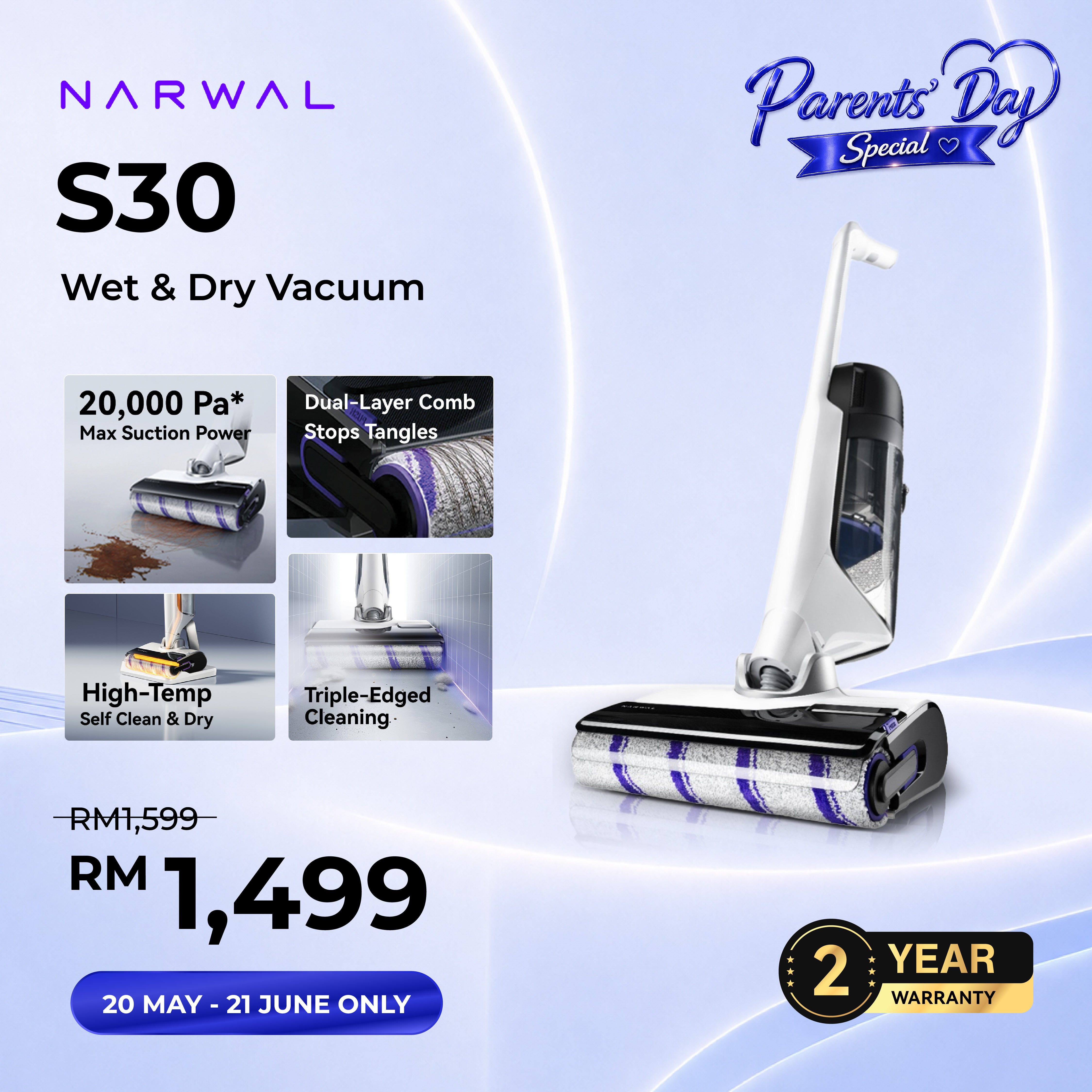 Narwal S30 Wet Dry Vacuum