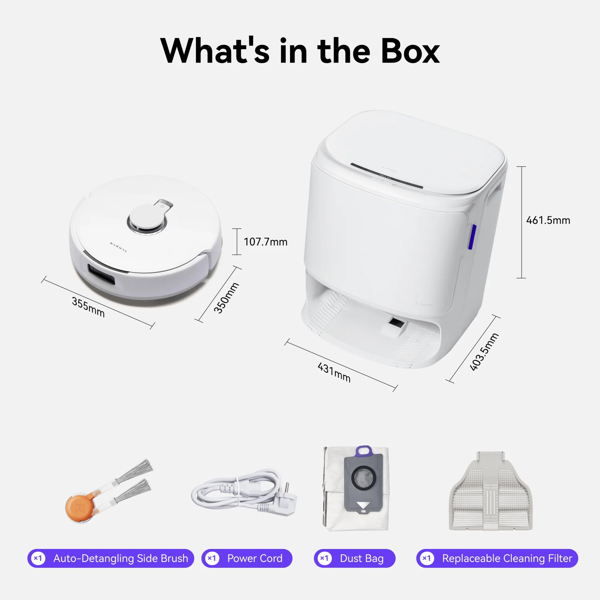 Narwal Freo X10 Pro Robot vacuum cleaner with mop function